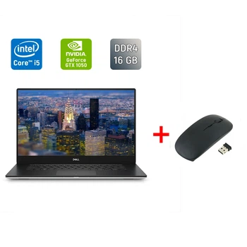 Игровой ноутбук Dell XPS 15 9570 / 15.6" (1920x1080) IPS / Intel Core i5-8300H (4 (8) ядра по 2.3 - 4.0 GHz) / 16 GB DDR4 / 512 GB SSD / nVidia Geforce GTX 1050, 4 GB GDDR5, 128-bit / HDMI / Windows 10 б/у + Подарок Беспроводная мышь / USB