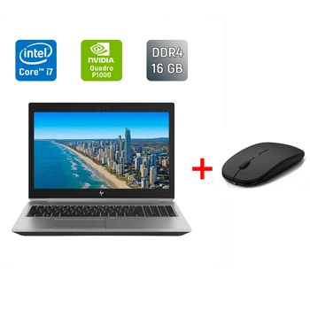 Мобильная рабочая станция Б-класс HP ZBook 15 G5 / 15.6" (1920x1080) IPS / Intel Core i7-8850H (6 (12) ядра по 2.6 - 4.3 GHz) / 16 GB DDR4 / 256 GB SSD / nVidia Quadro P1000, 4 GB GDDR5, 256-bit / Fingerprint / HDMI б/у + Подарок Беспроводная мышь / USB
