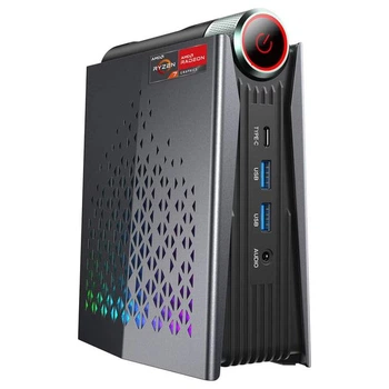 Міні ПК WooYi AMR5 16/512Gb, Ryzen 7 5700U, 8 ядер 4.3 ГГц DDR4, Windows 11 Pro