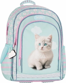 Рюкзак шкільний StarPak Cuties Kitty Салатово-рожевий (5905523681116)