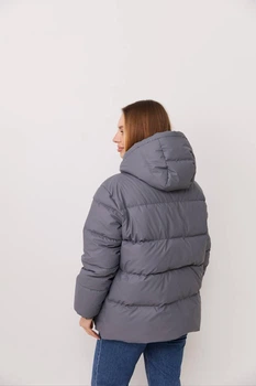 Женская Куртка Зимняя Kim Графит Однотонная Xs-m (369512)