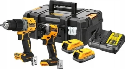 Набір електроінструментів DeWalt 18V XR POWERSTACK DCF850 + DCD800 з 2 акумуляторами 1.7 Аг (DCK2051E2T-QW)