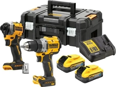 Набір електроінструментів DeWalt 18V XR POWERSTACK DCF850 + DCD800 з 2 акумуляторами 5 Аг (DCK2051H2T-QW)
