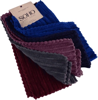 Набір 5 рушників з мікрофібри Soho 30х30 см Stripe (30*30см мікроф. Stripe 5 шт.)