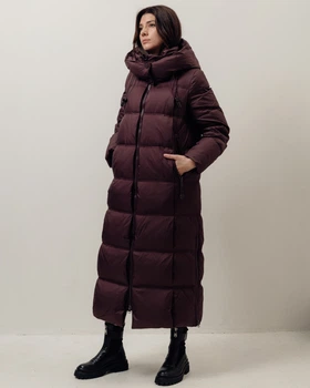 Пальто зимове CLASNA 325170 бургунді XXL