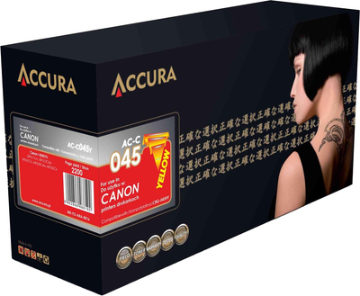Тонер-картридж Accura для Canon CRG-045HY Yellow (AC-C045Y)