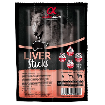 Лакомство для собак Alpha Spirit Liver Sticks for Dog с печенью 10 г ЦЕНА ЗА 1 ШТ as5106401