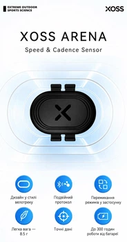 Датчик каденса / швидкості XOSS Vortex ANT+ Bluetooth