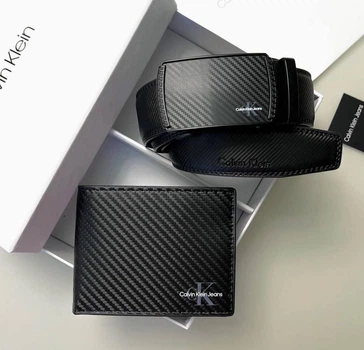 Чоловічий Подарунковий Набор Ремень Та Портмоне Calvin Klein - (244508)