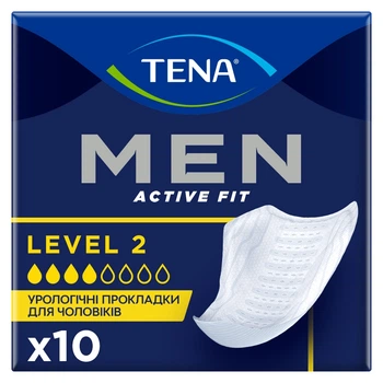 Урологічні прокладки для чоловіків Tena Men Active Fit Level 2 10 шт (7322540016413)