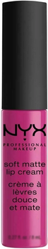 Рідка помада з матовим фінішем Nyx Soft Matte Lip Cream Addis Ababa SMLC07 яскрава фуксія 8 мл