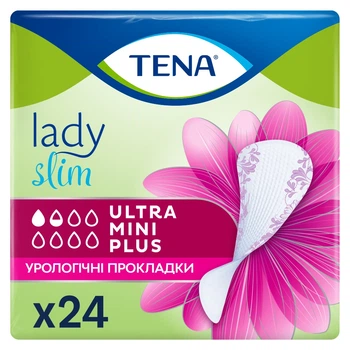 Урологічні прокладки Tena Lady Slim Ultra Mini Plus 24 шт (7322541116433)