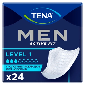 Урологічні прокладки для чоловіків Tena Men Active Fit Level 1 24 шт (7322541493053)