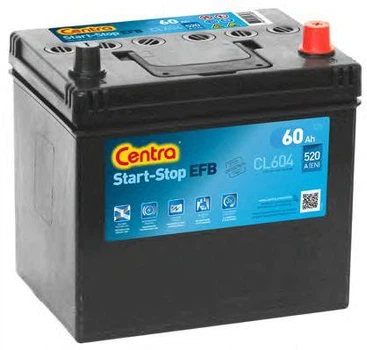 Автомобильный аккумулятор CENTRA 60Ah/520A/P+ Start-Stop EFB (CN CL604)