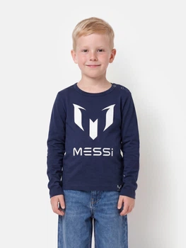 Дитяча футболка з довгими рукавами для хлопчика Messi S49318-2 86-92 см Navy (8720815172984)