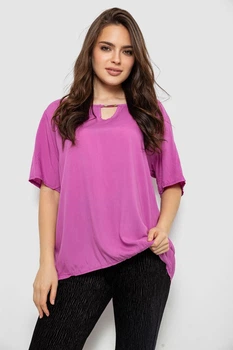 Блуза женская однотонная сиреневый 244RM208 AGER 4XL