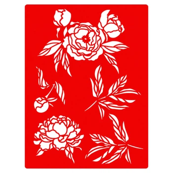 Трафарет многоразовый "Peony garden #417" FDTR 417, 15x20 см