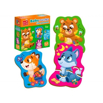 Пазлы Vladi Toys Лесные звери VT1722-26