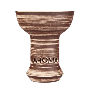 Чаша для кальяна Aroma Zulu фаннел из глины 8.5см коричневая