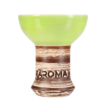Кальянная чаша Aroma Zulu Glaze Green зеленая 8.5см фаннел