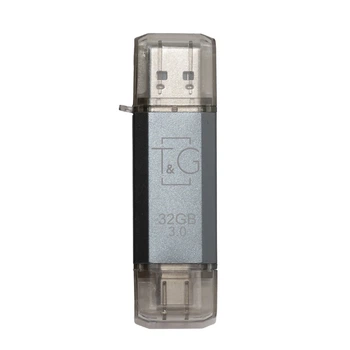 Флеш-накопитель USB 3.0 32GB Type-C T&G 009 Star Series Silver (TG009TC-32GSL3)