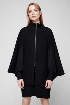 Жіноче чорне вовняне пончо SURY Pepe Jeans XS PL402005