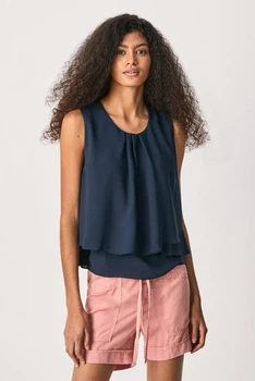 Жіночий синій топ IMMA Pepe Jeans S PL304230