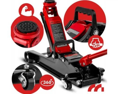 Домкрат гидравлический подкатный 2.5т низкопрофильный 385мм maxgear 385мм подъем до 500мм