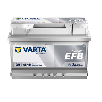 Автомобильный аккумулятор Varta Dynamic EFB 12В 65Ah 650A R+ для легкового авто (565500065)
