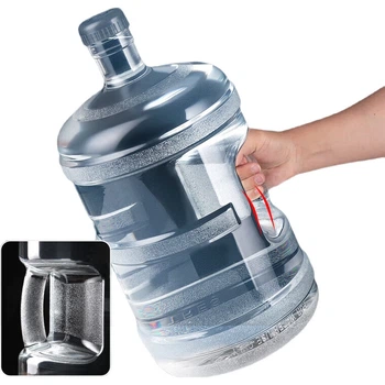 Ведро для чистой воды BJ Pure Water, контейнер для воды из пищевого поликарбоната, ведро для бутилированной воды, пустое ведро для диспенсера минеральной воды, портативный контейнер для воды с ручкой, большая емкость, черная крышка, 15 л.