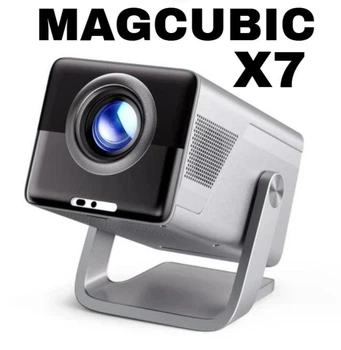Проектор MAGCUBIC X7 8K, 4K 2/32GB, Native 1080P, Android 14, 1000 ANSI, Автофокус, WiFi6 + BT5.4 Домашний кинотеатр
