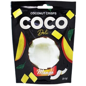 Чипсы кокосовые с манго Без глютена Coco Deli 30 г