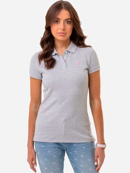 Поло женское U.S. Polo Assn 214894-ZH00A(GRAY PINK) XS Серое (786665551797)