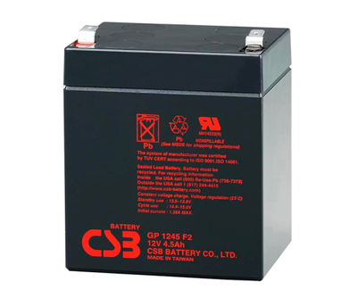 Аккумулятор AGM 12V 4.5Ah CSB GP1245F2 (04970)