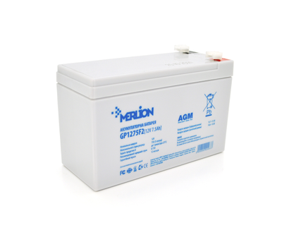 Аккумулятор AGM 12V 7.5Ah Merlion GP1275F2 (22463)