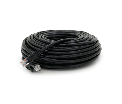 Патч-корд RJ45 Ritar Cat.6 UTP, 25м, медь (Cu), черный