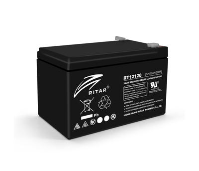 Аккумулятор AGM 12V 12Ah Ritar RT12120B (02983)