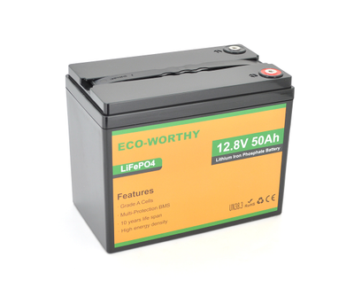 Аккумулятор LiFePO4 12.8V 50Ah Eco-Worthy (45672)