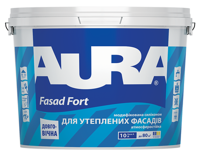 Краска AURA Fasad Fort дисперсионная 10 л