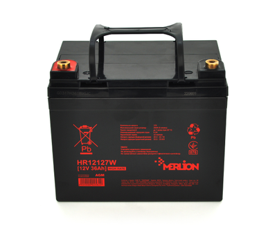 Аккумулятор AGM 12V 36Ah MERLION HR12127W (02562)