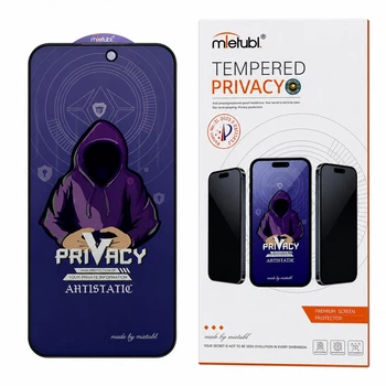 Захисне скло антишпигун на iPhone 16 Pro / iPhone 17 MIETUBL Privacy приватне затемнене 3D (ЕС-2152I16PPB)