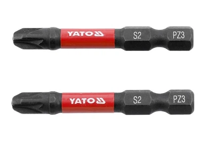 Набор ударных бит YATO PZ3x50мм HEX 1/4“ 2шт (YT-78045)