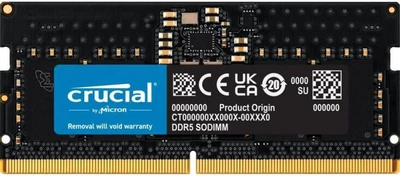 Crucial 8 GB SO-DIMM DDR5 4800 MHz (CT8G48C40S5)