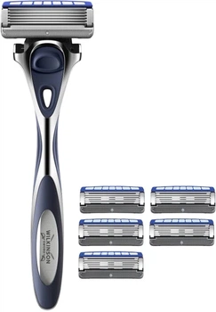 Станок для гоління Wilkinson Sword Hydro5 Skin Protection Regular + 6 картриджів (4027800180530)