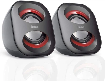 Акустична система Hama Sonic Mobil 183 USB 3W чорна червона