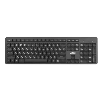 Клавиатура беспроводная 2E KS260, 2.4G, black, UA UCRF