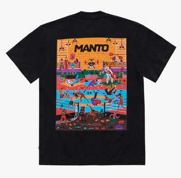 Мужская футболка Manto, черный, M (MCF0000359)