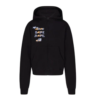 Чоловічий зіп-худі Bape Чорний Розмір M (ZPHOD35)