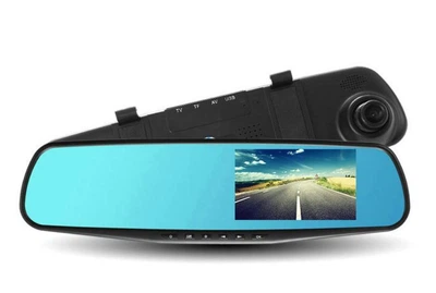 Видеорегистратор автомобильный зеркало Blaсkbox DVR AK47 с камерой