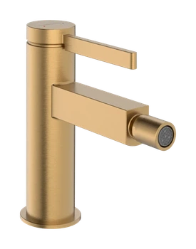 Змішувач hansgrohe Finoris для біде зі зливним набором, бронза матовий 76200140